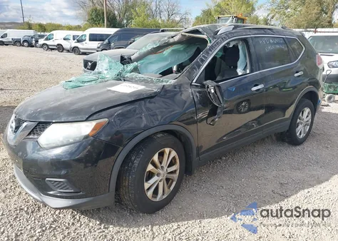 2015 Nissan Rogue Sv from USA, damaged, VIN KNMAT2MV4FP563792